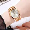 Reloj GEDI para mujer europeo y americano, elegante reloj de mujer con esfera grande calada, reloj de cuarzo impermeable, correa elegante, caja blanca