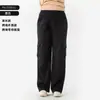 Jeans Cargo Sueltos de Cintura Alta para Mujer, Estilo Nuevo Europeo y Americano, Adelgazantes, Levanta Glúteos, Transpirables, Adecuados para Uso al Aire Libre, Pantalones Casuales de Tallas Grandes