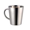 Alça tropical isolada de camada dupla Milk Cup 304 copo de água de aço inoxidável caneca de restaurante coreano logotipo da taça de cerveja