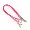 Colar Corda de Cera Coreana 1,5-2mm Cordão Fecho Lagosta Pingente de Miçangas Perler DIY Acessórios de Joia Cordão de Miçangas Perler