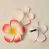 Pinzas para el Cabello Infantiles Transfronterizas, Accesorios para el Cabello de Plumeria, Pinzas de Plantas Verdes Artificiales para Bebé, Pinzas de Flores Hawaianas, Venta al por Mayor de Fábrica