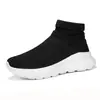 Nuevos Zapatos Calcetín Tejido Volador para Hombre Transfronterizos de Talla Grande Suela Gruesa Caña Alta Zapatos para Enamorados Zapatilla de Malla Transpirable Ligera para Pie