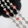 Cadena de Aleación Hecha a Medida de Fábrica Incrustada con Diamantes Cadena Elegante DIY Accesorios para Ropa Cadena de Moda Accesorios para Zapatos y Bolsos