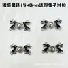 Botones de cierre de mini conejo, broches de presión de metal recubiertos de resina para muñecas BJD de algodón, chalecos para ropa de muñecas, accesorios de bricolaje
