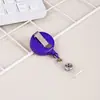 Porta-credencial retráctil transfronterizo en stock, Porta-tarjeta de identificación de médico, Dispositivo anti-pérdida, Tarjeta de comida, Tarjeta de identificación de trabajo, Hebilla retráctil de color sólido, Personalizable