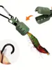 Cubiertas Populares Transfronterizas de Plástico con Clip, de Camarón de Madera de Colores, Protectores de Anzuelos de Pesca, Clips de Gancho de Paraguas Grandes y Pequeños