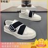 Sapatos Masculinos 2025 Primavera e Outono Novos Sapatos, Modernos, Respiráveis e Versáteis Tênis de Sola Grossa, Esportivos de Uma Perna Sapatos Casuais Confortáveis