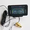 Medidor Digital LCD Combinado de Temperatura da Água e Tensão para Carro 12V 24V Painel de Instrumentos Digital Universal Modificado Universal Alta Precisão