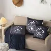 Almohada Cálida Colcha Doble Propósito Almohada Colcha de Oficina Invierno Coral Fleece Colcha para Descanso en el Coche Cojín Almohada para Sofá