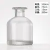 Botella de Aromaterapia Barriga Grande Botella Vacía Boca de Tarjeta Sin Fuego Botella de Vidrio Transparente Flor Seca Planta Fragancia Aceite Esencial Palo Volátil Botella Expansible