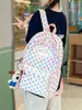 Nueva Mochila Shuai Mijia de Gran Capacidad y Aspecto Moderno con Diseño Casual Estampado, Adecuada para Estudiantes de Secundaria y Preparatoria, con Lunares