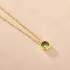 Joyería de plata 925 transfronteriza europea y americana cadena de clavícula de piedra del mes 12 cadena de un solo diamante circonita lujo ligero colgante DIY venta al por mayor