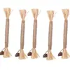 Juguete para gatos hecho de madera y hierba gatera, para limpiar los dientes y duradero, palo rascador para gatos, rafia, fruta de gálbano, cuerda de cáñamo, auto-entretenimiento y alivio del aburrimiento, artículos para mascotas