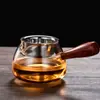 La taza de té de drenaje justo integrada de madera extra gruesa vaso taza de té de drenaje justo integrada vajilla división de funciones taza de té mar de té té