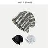 2024 Oco Crochê Hot Girls Baotou Cap Verão Casual Doce Pullover Cap Crianças Japonês Artístico Cold Cap Trendy