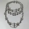 Garota Bonita Usa Colar de Pérolas Cinza Estrela Design de Nicho Elegante Doce e Cool Corrente para Clavícula Luxo Acessível Colar de Alta Qualidade