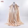 Otoño e Invierno nuevo color puro combinable elegante moda punta cerrada bufanda larga bufanda bufanda en stock al por mayor fábrica Yiwu