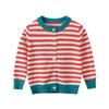 Outono 2024 novo casaco de roupa infantil atacado suéter de meninas roupa de bebê suéter listrado uma geração de cabelo