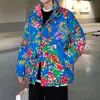 Chaqueta Acolchada de Algodón con Flores Grandes del Noreste para Pareja Chaqueta Acolchada Gruesa Ropa Estilo Chino para Hombre Chaqueta Acolchada de Algodón de Moda Traje de Abrigo Pantalones de Algodón