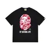 26 Estilo Nuevo de Verano Cabeza de Simio Marca Japonesa de Moda Unisex Holgada Casual Versátil Algodón Puro Manga Corta Camiseta Elegante
