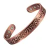 Nova Pulseira Magnética de Cobre Retrô Pulseira Comemorativa de Viagem Sem Pedras Pulseira Criativa de Moda Saída de Fábrica