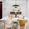 Lámpara Colgante Restaurante Ovni Madera de Nogal Nuevo Diseñador Retro Creativa Lámpara de Barra Moderna Minimalista Mesa de Comedor Luz Ambiental