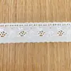 Encaje de Algodón Peinado, Bordado Soluble en Agua, Lazo de Código de Barras, Accesorios para Ropa Infantil, Bordado Hueco, Encaje de Hilo de Algodón