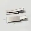 Pinza de Pato de Borde Plano Transfronteriza Pinza de Un Carácter Engrosada de Guangzhou Accesorios para Tocados DIY Pasador Pinza Ancha Plana de Horquilla Única