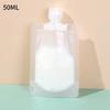 Botella Dispensadora de Líquidos de Viaje Transparente Bolsa de Relleno Cuidado de la Piel Cosméticos Champú Desechable Loción Bolsa de Almacenamiento para Viaje