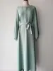 Suministrado directamente por el fabricante, el nuevo vestido dulce de estilo europeo y americano Yiduoduo con mangas abullonadas 24708, vestido liso para mujer