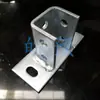 Accesorios de acero en forma de C base soporte fotovoltaico conector tipo L de tres agujeros plano de dos agujeros ángulo recto de cuatro agujeros placa de presión sísmica