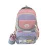 Nueva Mochila Escolar de Color Contrastante con Múltiples Compartimentos de Gran Capacidad para Niña, Aspecto Elegante, Estilo Universitario, Dulce Bolsa Infantil, Mochila para Estudiantes de Primaria y Secundaria