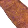 Tela jacquard geométrica de brocado iridiscente de acetato morado degradado, vestido cheongsam para mujer, conjunto de vestido de té, tela floral en stock