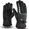Luvas Masculinas Grossas Atacado Transfronteiriço, Algodão Duplo, Quentes, Antiderrapantes, à Prova de Frio, para Esqui, Forradas com Lã de Inverno, para Pilotagem de Motocicleta