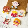 Broche de Comida Acrílico Desenho Animado Acessórios para Mochila Pequenos Presentes Criativos
