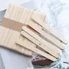 Portavelas de Aromaterapia Mecha de Madera 4mm Agujero Único Herramienta para Hacer Velas DIY 114 x 10 x 2mm