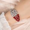 2025 Conjunto de Pulseras Clásicas Hoja Gota de Agua Circonita con Geométricas de Circonita Moda Más Fácil de Combinar Pulsera Vestido de Banquete Accesorios para Manos para Mujeres