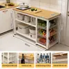 Prateleira Multifuncional de Armazenamento para Cozinha, Mesa de Corte de Chão, Bancada de Trabalho, Micro-ondas de Múltiplas Camadas, Armazenamento de Utensílios de Cozinha, Armário Estreito Lateral