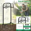 Estante Exterior para Manguera de Jardín de 43 pulgadas, Estante Independiente para Almacenamiento de Manguera, Puede Albergar hasta 150 Pies de Manguera