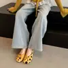 Zapatos Planos Retro de Lunares de Nicho con Punta Redonda para Mujer 2026 Verano Nuevos Mocasines Slip-on de Corte Bajo con Diseño de Retazos