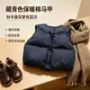 2026 Novo Modelo Colete de Algodão para Bebês e Crianças Pequenas Casaco de Inverno Espessado Quente Jaqueta Sem Mangas para Meninos e Meninas, Roupa Externa Acolchoada