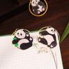 Marcapáginas original de metal con forma de panda de National Tide, con borla, regalo de Wen Chuang para el Día del Maestro, regalo de empresa para profesores y estudiantes.