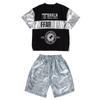 Traje de Hip-hop para niños Hip-hop Hip-hop Disfraz de Actuación Niños Disfraz de Actuación de Batería Disfraz de Escenario para Niños Verano