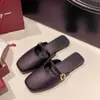Nuevos Zapatos de Casa Cerrados a Mitad para Mujer 2026, Populares en Tiktok y Kuaishou, Chanclas Planas Antideslizantes de Verano para Mujer