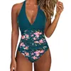 Nuevo Traje de Baño Bikini de Una Pieza Sexy Delgado sin Espalda de Gama Alta para Mujer de Comercio Transfronterizo Nuevo en Amazon Europeo y Americano