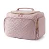Bolsa de cosméticos personalizada internacional, grande capacidade, bolsa de higiene pessoal portátil de alta qualidade para viagem, bolsa de cosméticos multifuncional para produtos de cuidados com a pele