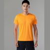 Camiseta de Manga Corta Unisex con Cuello Redondo y Estampado de Logo para Grupos y Empresas, Ropa Deportiva de Secado Rápido para Exteriores