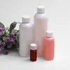 Botellas Transparentes de Plástico para Mascotas 5-500ml Reutilizables con Tapas de Rosca, Botellas Vacías Selladas para Medicina, Loción de Viaje, Frascos de Muestra en Stock
