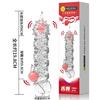 Dança da Língua Secreta Manga Dente de Lobo Condom Vibratório de Travamento de Sêmen Condom Estendido para Homens Produtos para Adultos Atacado