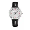 Relógio Feminino de Marca Famosa À Prova d'Água Relógio de Temperamento Feminino Quartzo Feminino Pulseira de Couro Genuíno com Diamantes Oficial Autêntico Baoqida
